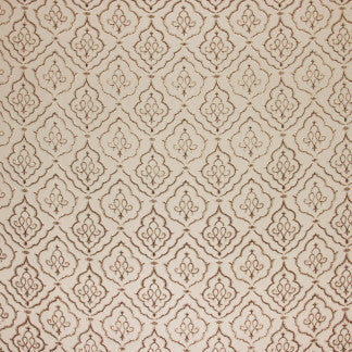 Design Duo Chestnut by Carole Designer Fabric Treasure Trove 100% Polyester CHINA N/A Horizontal: 7" and Vertical: 7" V 56" - Swanky Fabrics -