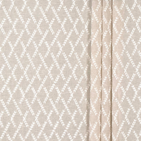 <p>A New Era Natural by Carole Designer Fabric</p><p><strong>Required Minimum Quantity Purchase: 2 yards</strong></p><p>Book: Sheer Delight</p><p>Content: Base: 37% Cotton, 32% Linen, 20% Viscose, 11% Polyester Embr: 50% Cotton, 50% Viscose</p><p>Origin: </p><p>Performance: N/A</p><p>Repeat: 6 1/2" V, 1 3/4" H</p><p>Width: 54*"</p>