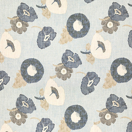 First Inspired Waterfall by Carole Designer Fabric Hidden Treasure 36% Polyester, 26% Cotton, 22% Viscose, 16% Linen China 27" V, 13 1/2" H HD 55" - Swanky Fabrics -