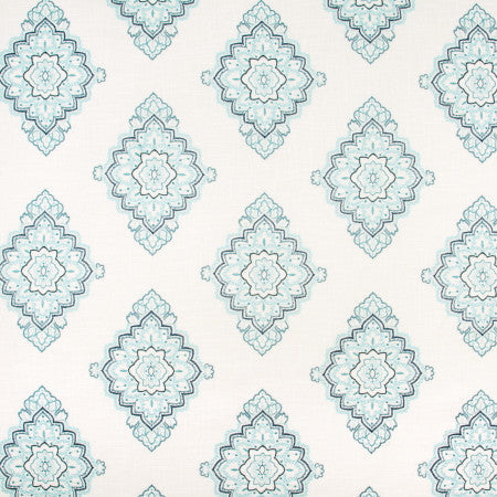 My Alibi Peacock by Carole Designer Fabric VIBRANCE 55% Linen, 45% Rayon China Passes 30,000 Double Rubs Wyzenbeek Horizontal: 17 3/4" and Vertical: 15 1/2" V 53" - Swanky Fabrics -