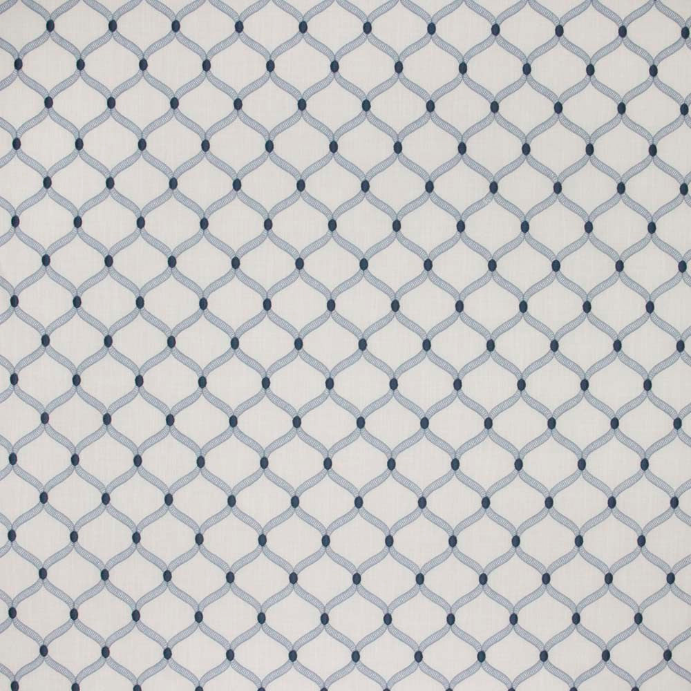 Only For You Marina by Carole Designer Fabric French Navy 73% Cotton, 27% Polyester India N/A Horizontal: 375 and Vertical: 45 54 - Swanky Fabrics -