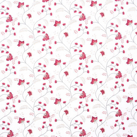 Until You Bouquet by Carole Designer Fabric Azalea 52% Cotton, 48% Polyester India 9 1/8" V, 17 1/4" H 52" - Swanky Fabrics -