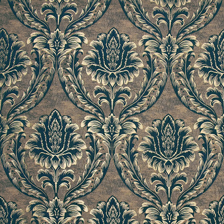 Place Among Peacock by Carole Designer Fabric Wellington 100% Polyester CHINA N/A 21 1/2" V, 14" H 55" - Swanky Fabrics -