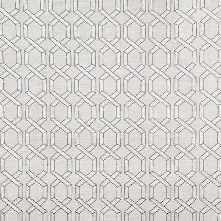 Next To Me Platinum by Carole Designer Fabric Earth & Stone Base: 97% Polyester, 3% Linen. Embr: 100% Polyester India 30,000 WYZENBEEK DOUBLE RUBS 4 1/2" V, 4 1/4" H 52" - Swanky Fabrics -