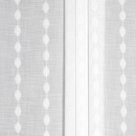 Stunning Sight Frost by Carole Designer Fabric Sheer Impressions 100% Polyester N/A 1 3/4" V, 6 3/8" H 118" - Swanky Fabrics -