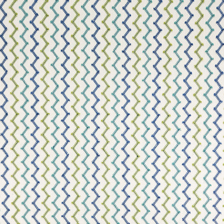 Dont Stress Caribbean by Carole Designer Fabric Oasis Base: 100% Polyester Embr: 100% Cotton India 2" V, 4 1/2" H 54.75" - Swanky Fabrics -