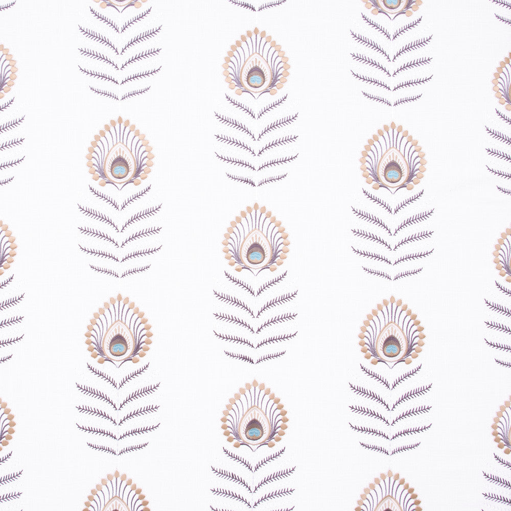 Peacock Feather Ivory by Carole Designer Fabric Lemongrass 60% Polyester, 30% Viscose, 10% Cotton China N/A Horizontal: 10.5 and Vertical: 11.75 52 - Swanky Fabrics -