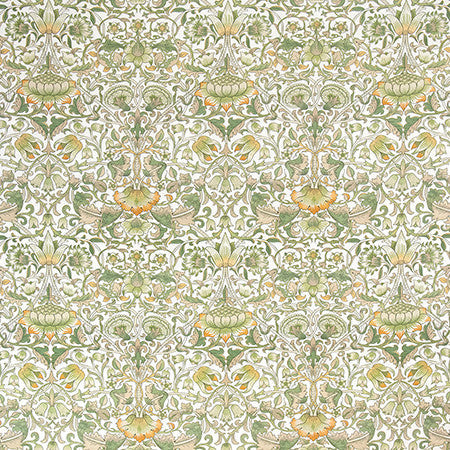 Steal The Show Aloe by Carole Designer Fabric English Garden 100% Cotton N/A 24" V, 18 1/2" H 55" - Swanky Fabrics -