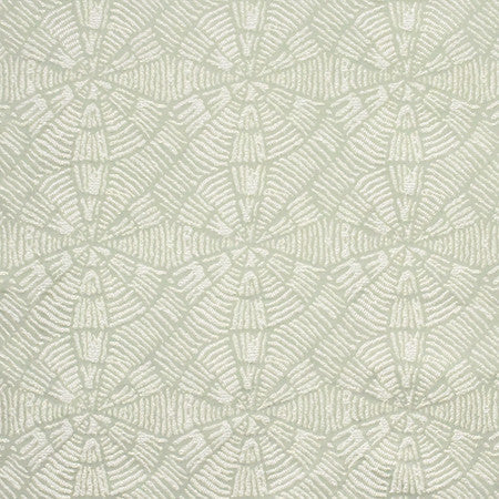 Unforgettable Time Celadon by Carole Designer Fabric State Of The Art 100% Polyester CHINA N/A 7 1/8" V, 7" H 55" - Swanky Fabrics -
