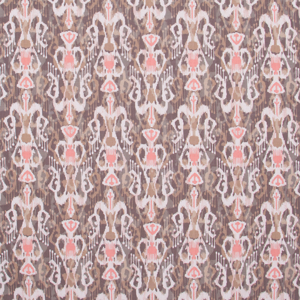 Hunts Point Coral by Carole Designer Fabric Jungle Safari 90% Cotton, 10% Linen Pakistan Passes 15,000 Double Rubs Wyzenbeek Horizontal: 9.75 and Vertical: 10 56 - Swanky Fabrics -