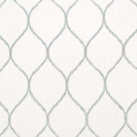 As You Go Mint by Carole Designer Fabric Jade 52% Cotton, 25% Rayon, 18% Polyester, 5% Linen India 7 1/2" V, 4 1/4" H 52" - Swanky Fabrics -