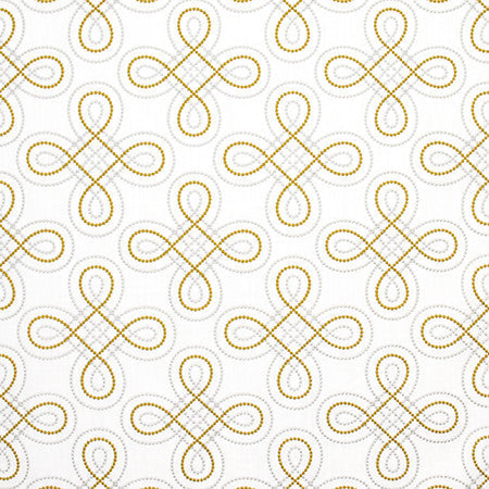 Keep On Coming Gold by Carole Designer Fabric Wallflower 76% Polyester, 24% Cotton INDIA N/A 9" V, 10 1/4" H 53" - Swanky Fabrics -