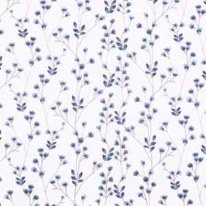 Carole Fabric To Be A Poet Bluebell