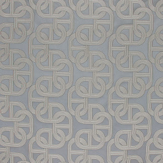 Reservation Pewter by Carole Designer Fabric Park Cities 82% Cotton, 18% Polyester China 13" V, 9 3/4"H 54" - Swanky Fabrics -