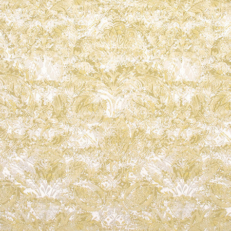 Just Dreaming Vintage Gold by Carole Designer Fabric Wellington 100% Polyester INDIA 48,000 Wyzenbeek Double Rubs 28 3/4" V, 18" H HD 54.5" - Swanky Fabrics -