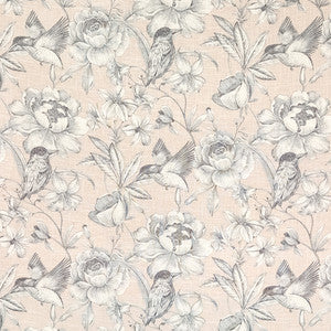 Carole Fabric Hidden Bird Blush