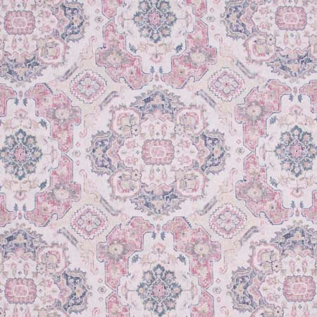 Global Inspiration Rosecloud by Carole Designer Fabric Pink Jade 89% Polyester, 11% Linen Turkey 30,000 Wyzenbeek Double Rubs 27" V, 27" H HD 54" - Swanky Fabrics -