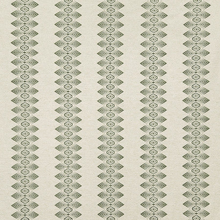 Will It End Greystone by Carole Designer Fabric Evergreen Base: 38% Viscose, 31% Polyester, 31% Linen. Embr: 100% Rayon China 1" V, 5" H 54" - Swanky Fabrics -