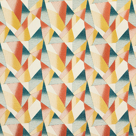 See The Effect Gem by Carole Designer Fabric Dawn & Dusk Base: 50% Polyester, 50% Cotton, Embr: 100% Polyester India 6 5/8" V, 6 3/8" H 52" - Swanky Fabrics -