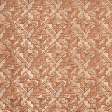 Moving On Up Cayenne by Carole Designer Fabric State Of The Art 100% Polyester CHINA 7 1/4" V, 7" H 55" - Swanky Fabrics -