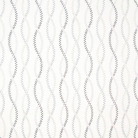 Tiny Leaves Domino by Carole Designer Fabric Birch 88% Cotton, 12% Viscose India 13" V, 6 1/4" H 50" - Swanky Fabrics -