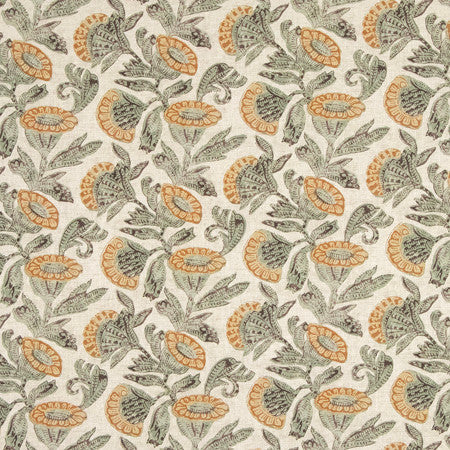 Moments Notice Eucalyptus by Carole Designer Fabric Serene Green 50% Cotton, 35% Viscose, 15% Linen 80,000 Wyzenbeek Double Rubs 14 1/4" V, 13 3/4" H 55" - Swanky Fabrics -