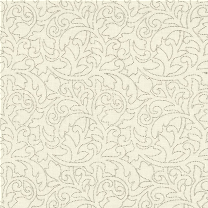 Filly Silver by Kasmir Designer Fabric 5141 55% Linen
45% Rayon
 CHINA </p><p>Repeat: Horizontal: 12 inches and Vertical: 12 inches 50 - Swanky Fabrics -