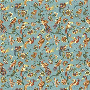Kasmir Fabric Fine Feathered Aqua