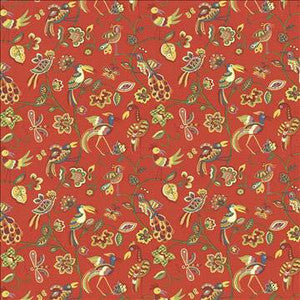Kasmir Fabric Fine Feathered Vermillion