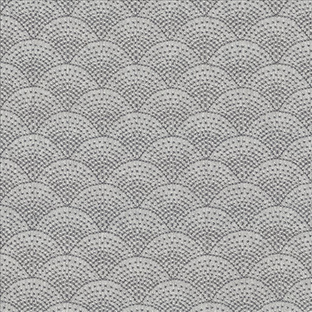 Fishscales Gray by Kasmir Designer Fabric 5123 80% Recycled Cotton
20% Polyester
 USA </p><p>Repeat: Horizontal: 4 6/8 inches and Vertical: 3 6/8 inches 54 - Swanky Fabrics -