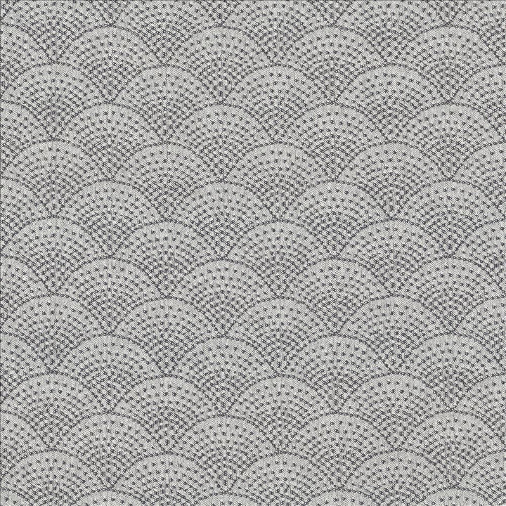 Fishscales Gray by Kasmir Designer Fabric 5123 80% Recycled Cotton
20% Polyester
 USA </p><p>Repeat: Horizontal: 4 6/8 inches and Vertical: 3 6/8 inches 54 - Swanky Fabrics -