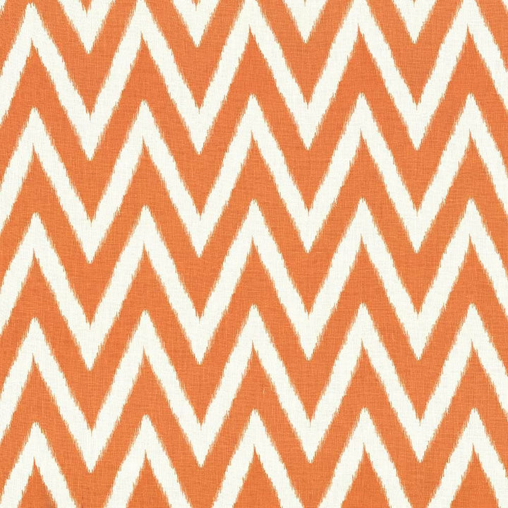 Flameboyant Orange Peel by Kasmir Designer Fabric 1434 100% Linen USA 9,000 Wyzenbeek Double Rubs Horizontal: 7 4/8 inches and Vertical: 7 4/8 inches 54 - 56 - Swanky Fabrics -