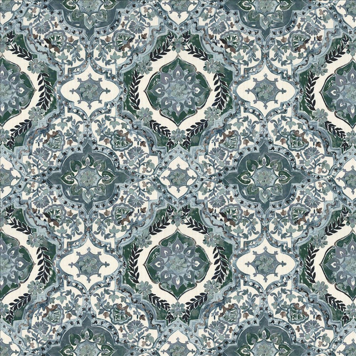 Fletcher Place Denim  by Kasmir Designer Fabric 1463 100% Polyester
 CHINA 15,000 Wyzenbeek Double Rubs Horizontal: 26 6/8 inches and Vertical: 26 5/8 inches 55  - Swanky Fabrics -