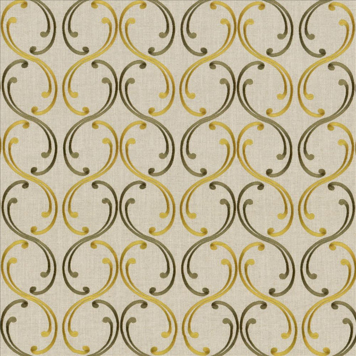 Flirtatious Peridot  by Kasmir Designer Fabric 1443 70% Rayon
30% Linen
Embroidery
100% Rayon
 INDIA 30,000 Wyzenbeek Double Rubs Horizontal: 8 5/8 inches and Vertical: 9 inches 52  - Swanky Fabrics -