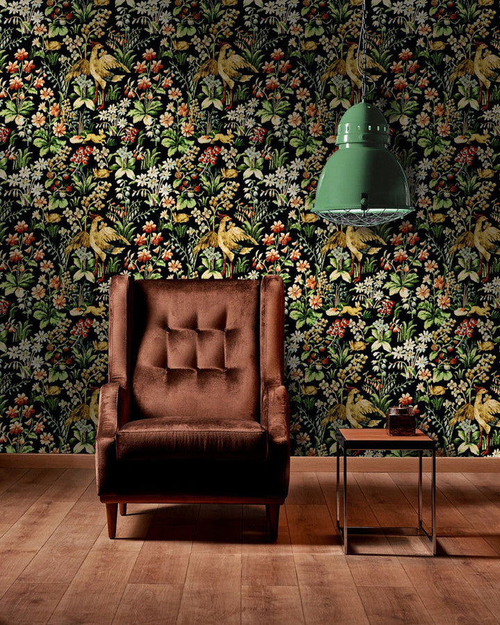 Floral Tapestry Premium Wallpaper by Mind the Gap Designer Wallpaper WALLPAPER DESIGNER COLLECTION Non-woven Made in Europe Paste the wall 3 rolls x 20.5 x 3.25 yards - Swanky Fabrics -
