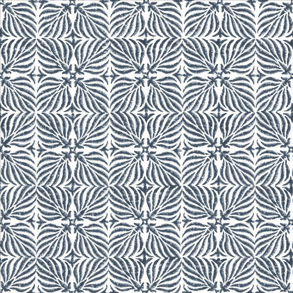 Floriata Blocks Lapis  by Kasmir Designer Fabric 5125 90% Cotton
10% Linen
 INDIA Not Tested Horizontal: 6 inches and Vertical: 6 inches 53  - Swanky Fabrics -