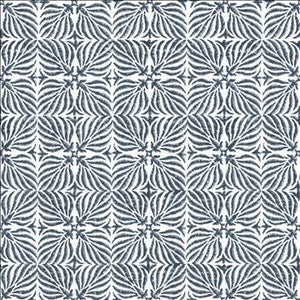 Kasmir Fabric Floriata Blocks Lapis
