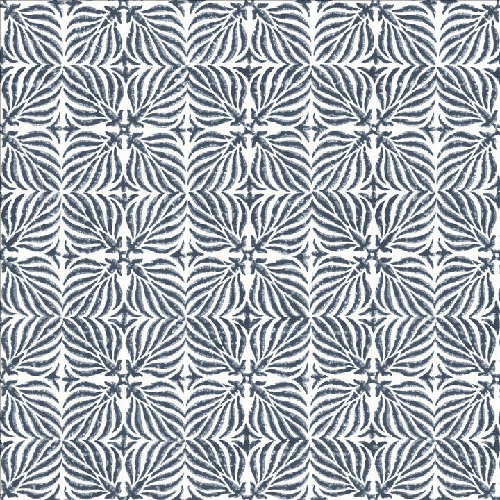 Floriata Blocks Lapis by Kasmir Designer Fabric 5125 90% Cotton
10% Linen
 INDIA </p><p>Repeat: Horizontal: 6 inches and Vertical: 6 inches 53 - Swanky Fabrics -