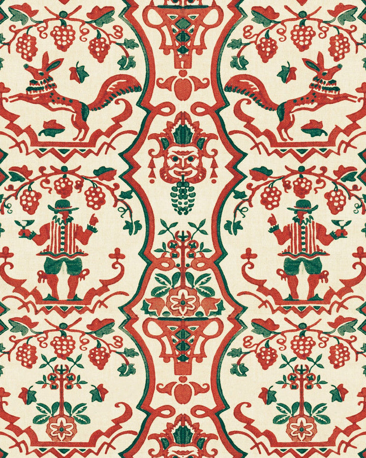 Floricsome Wallpaper by Mind the Gap Designer Wallpaper TYROL APRES-SKI HOME COLLECTION Satin Matte Made in Europe Paste the wall 1 roll x 20.5 x 10.9 yards - Swanky Fabrics -