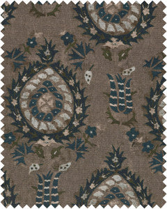 Mind the Gap Fabric Mind The Gap   FLOURISH DAPPLE GREY Linen (FB00037)