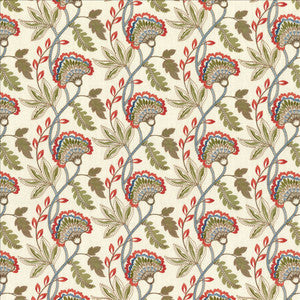 Kasmir Fabric Flourishing Coral