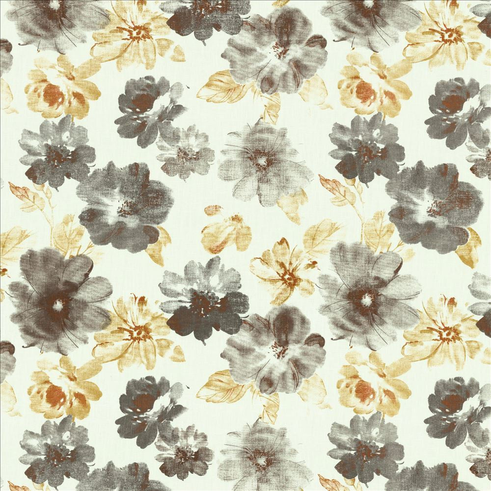 Flower Garden Burnt Orange by Kasmir Designer Fabric 5155 91% Linen
9% Cotton
 CHINA 30,000 Martindale Cycles </p><p>Repeat: Horizontal: 24 6/8 inches and Vertical: 24 4/8 inches 48 - Swanky Fabrics -