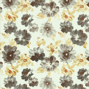Kasmir Fabric Flower Garden Burnt Orange