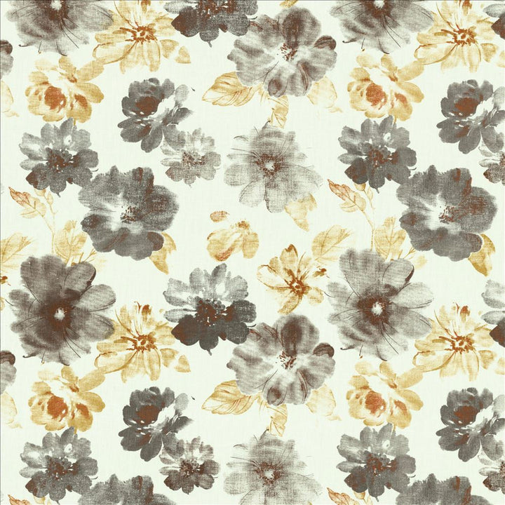 Flower Garden Burnt Orange by Kasmir Designer Fabric See sample 91% Linen
9% Cotton
 CHINA 30,000 Martindale Cycles </p><p>Repeat: Horizontal: 24 6/8 inches and Vertical: 24 4/8 inches 55 - Swanky Fabrics -