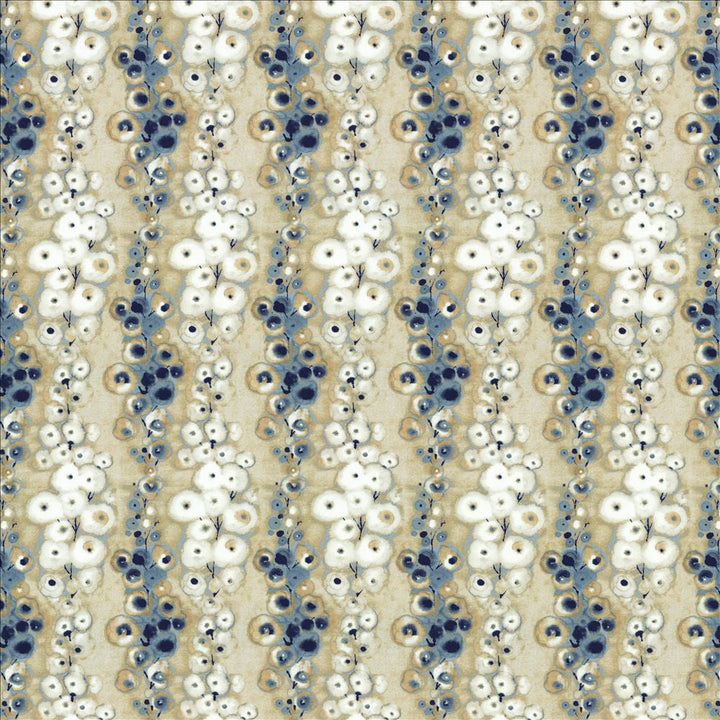 Flowerdale Blue by Kasmir Designer Fabric 1463 100% Cotton
 INDIA 5,000 Wyzenbeek Double Rubs </p><p>Repeat: Horizontal: 6 6/8 inches and Vertical: 12 4/8 inches 54 - Swanky Fabrics -