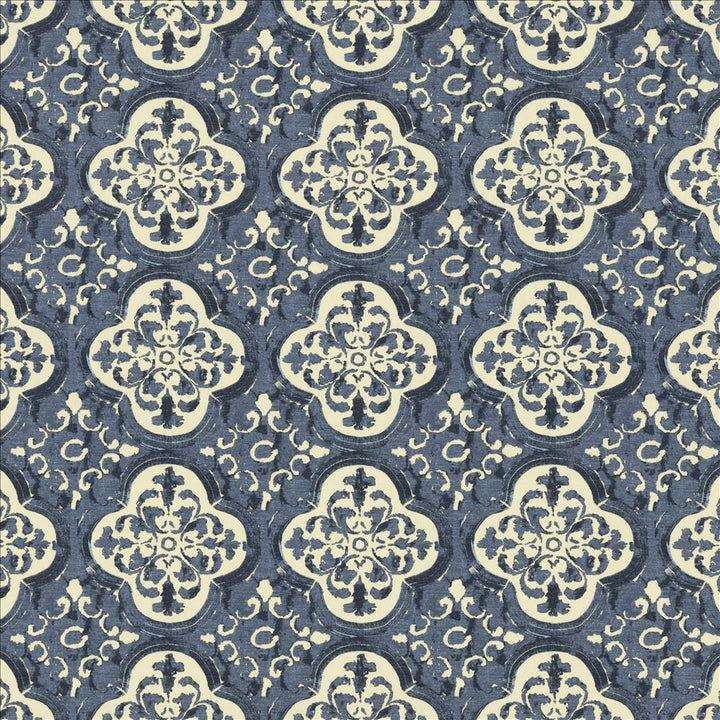 Foil Indigo by Kasmir Designer Fabric 5154 55% Linen
45% Cotton
 CHINA 15,000 Wyzenbeek Double Rubs </p><p>Repeat: Horizontal: 9 inches and Vertical: 9 inches 54 - Swanky Fabrics -