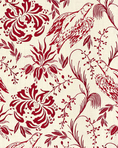 Mind the Gap Wallpaper Mind The Gap   FOLK EMBROIDERY Crimson   (WP30014)