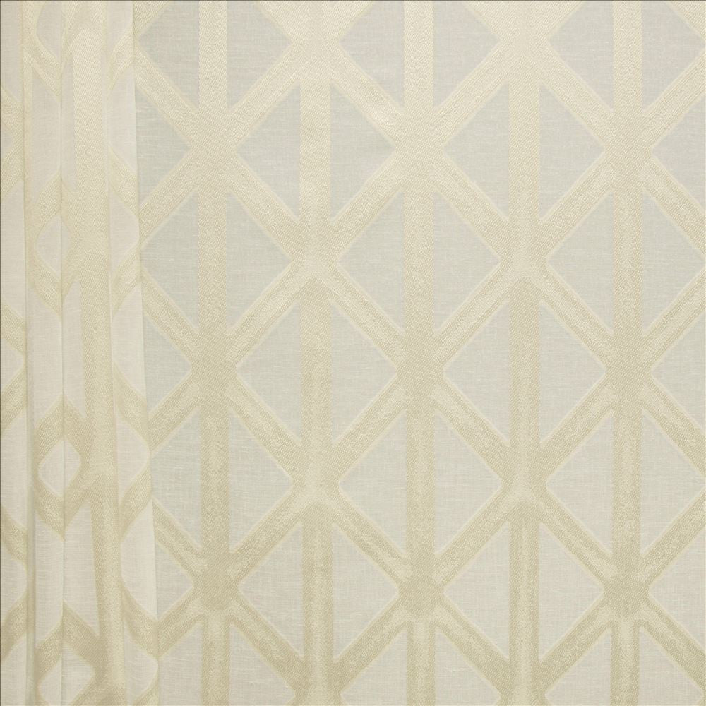 Frankie Ivory by Kasmir Designer Fabric 1465 100% Polyester
 TURKEY Not Tested </p><p>Repeat: Horizontal: 7 5/8 inches and Vertical: 7 6/8 inches 118 - Swanky Fabrics -