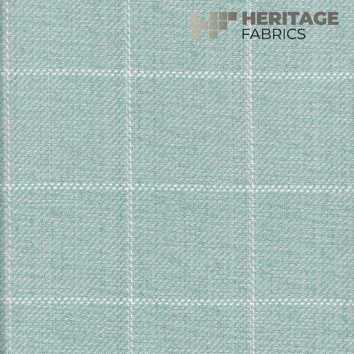 Frazier Seaglass by Heritage Designer Fabric - 100% Cotton India 30,000 Horizontal: 3" and Vertical: 3" 54" - Swanky Fabrics -