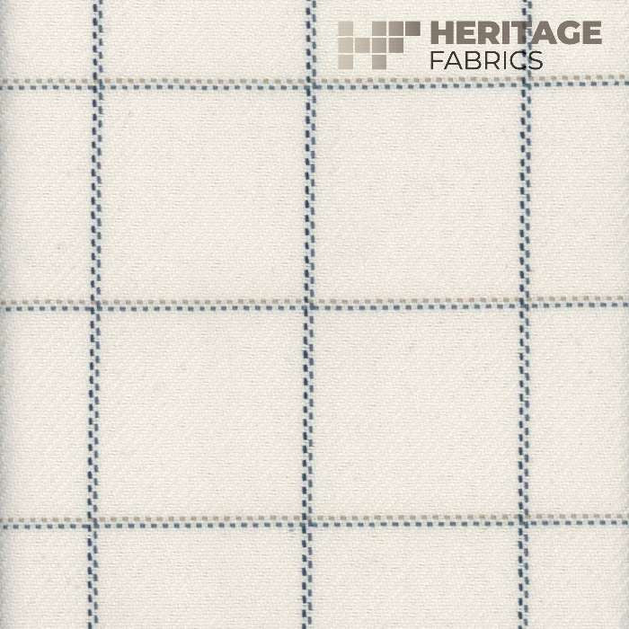 Frazier Slate by Heritage Designer Fabric - 100% Cotton India 30,000 Horizontal: 3" and Vertical: 3" 54" - Swanky Fabrics -